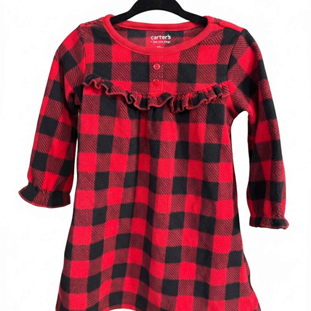 NWOT:Carter's‎ Red and Black Checkered Dress